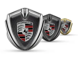 Porsche Insignias de Coche Vista Moderna Estilo Metal Alta Gama